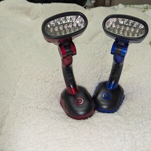 Red and Blue LED Desk Lamps